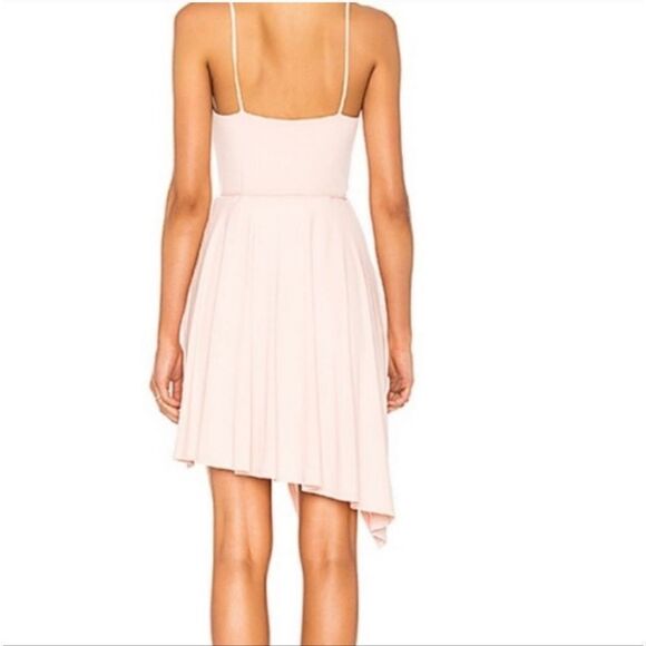 NEW Revolve Susana Monaco Uneven Hem Dress in Pink Sand Size Medium - Picture 12 of 13